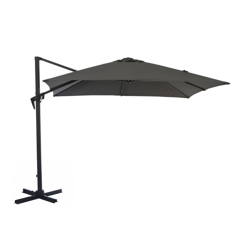 OMBRELLONE ROMA ORIENTABILE/RETRATTILE 3X4 GRIGIO