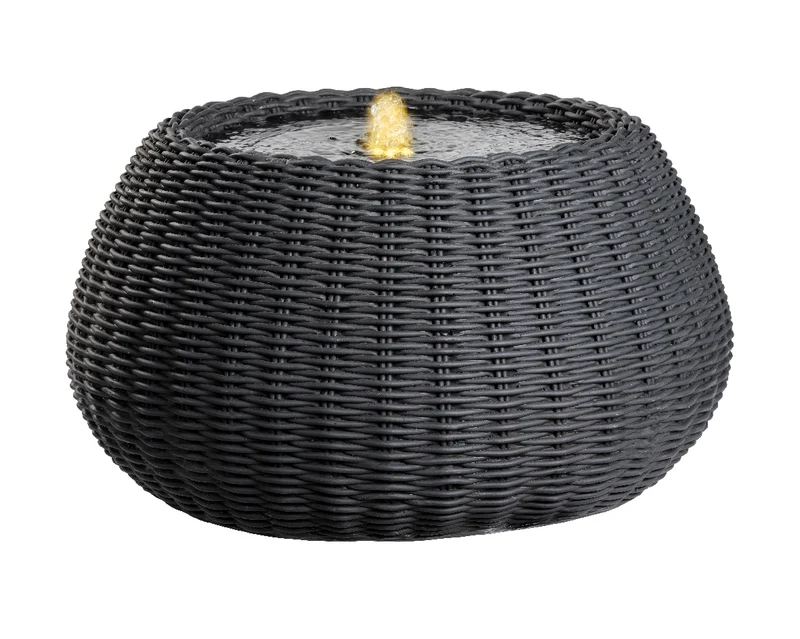 FONTANA VIMINI ANTRACITE Ø54XH.28CM