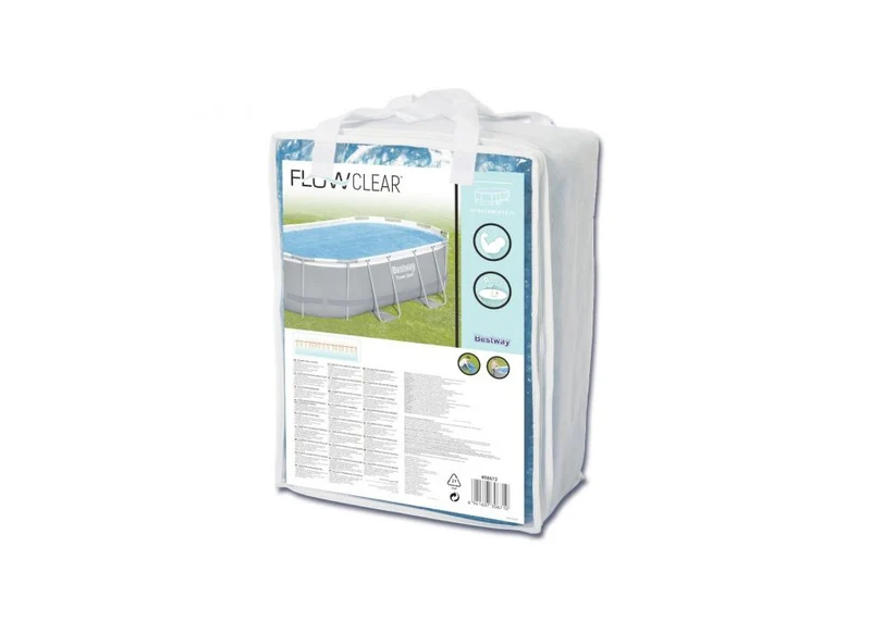 COPERTURA SOLARE PER PISCINA FUORI TERRA OVALE 427X250X100 CM