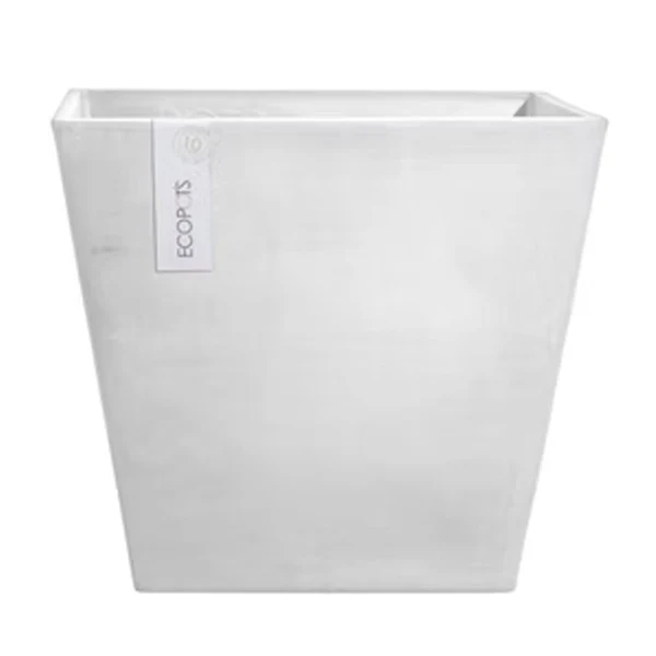 VASO QUADRATO ROTTERDAM GRIGIO CHIARO 40X40XH36CM