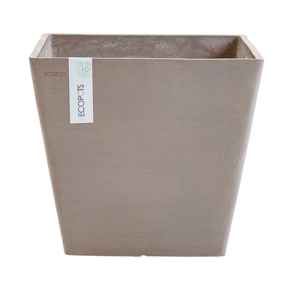 VASO QUADRATO ROTTERDAM TORTORA 20X20XH17,5CM