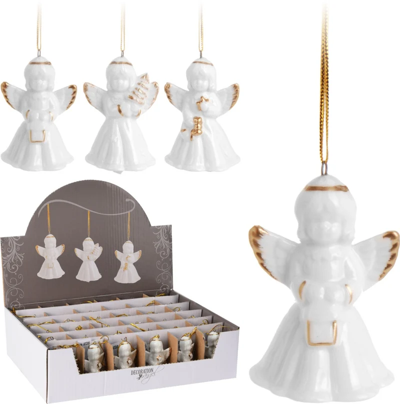PENDENTE ANGELO BIANCO 6CM ASSORTITO