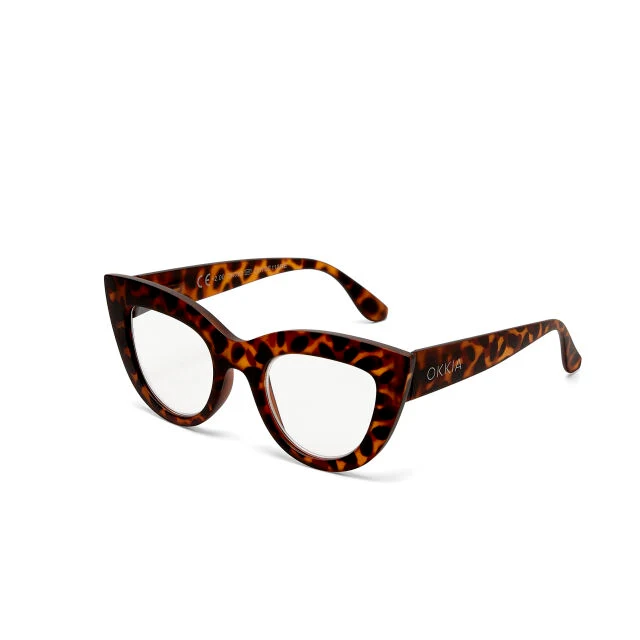OCCHIALE MODELLO GATTO BIG FRAME TARTARUGA GRADAZ. 3.00