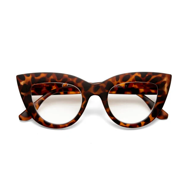 OCCHIALE MODELLO GATTO BIG FRAME TARTARUGA GRADAZ. 2.00