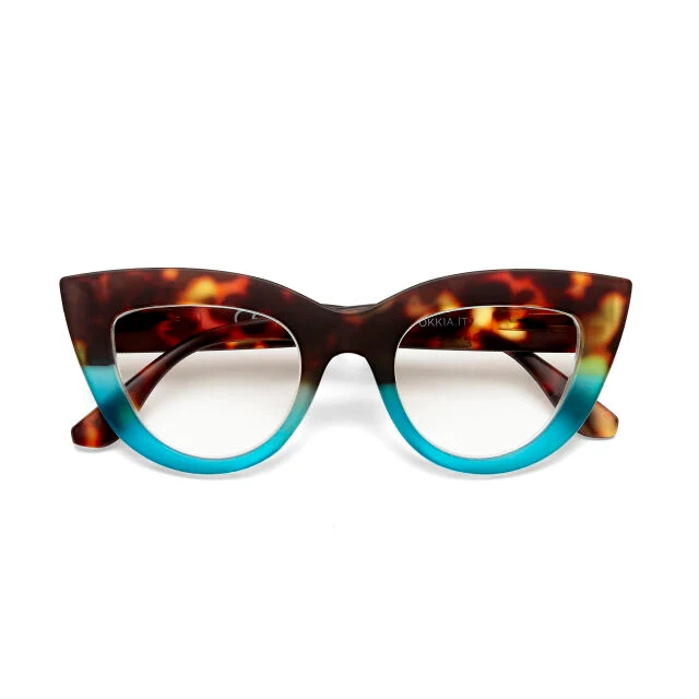 OCCHIALE MODELLO GATTO LITE SOFT TOUCH HAVANA BLUE GRADAZ. 2.00