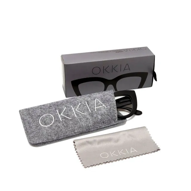 OCCHIALE MODELLO GATTO LITE SOFT TOUCH BLACK GRADAZ. 2.00