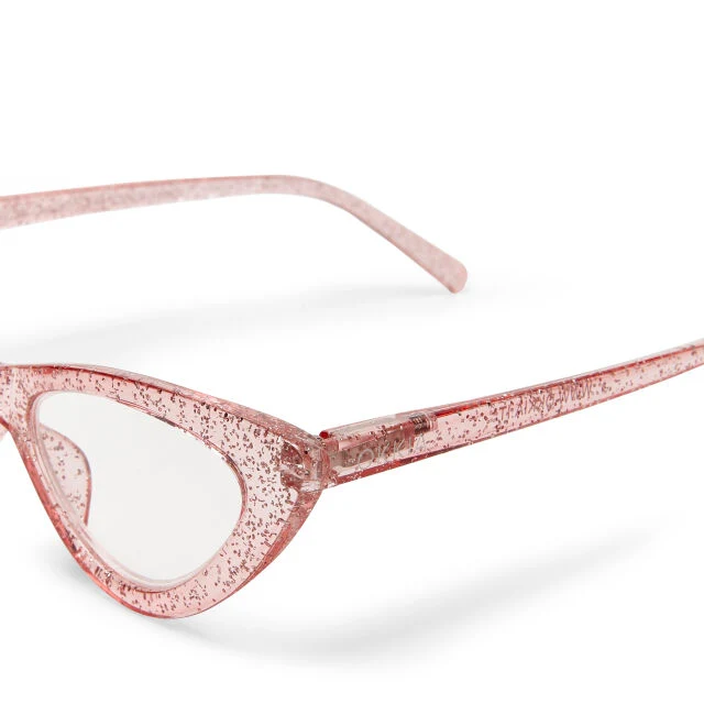 OCCHIALE MODELLO GATTO GLITTER ROSA GRADAZ. 2.00