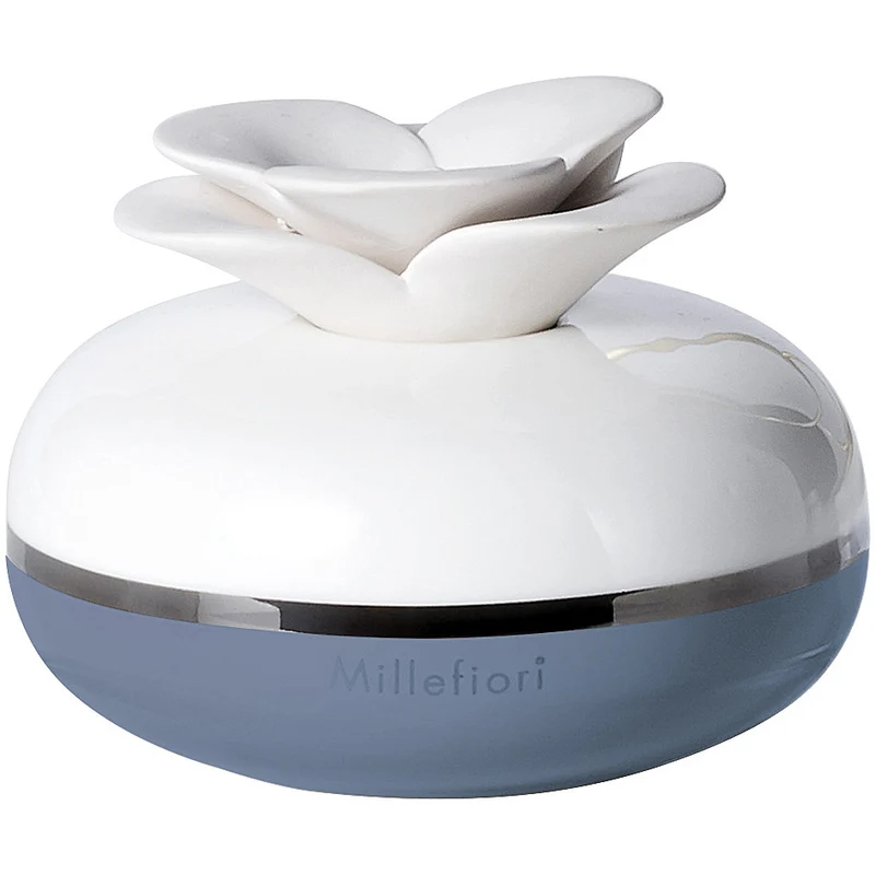 DIFFUSORE DI FRAGRANZA A FIORE BASE CELESTE
