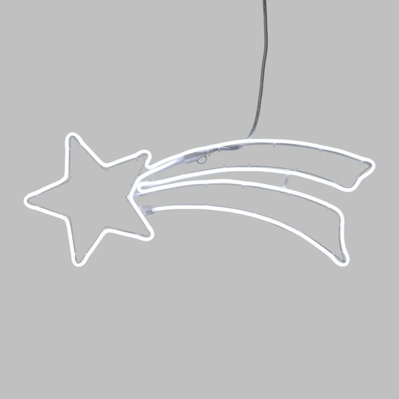 STELLA COMETA LUMINOSA LED BIANCO FREDDO 70XH27CM