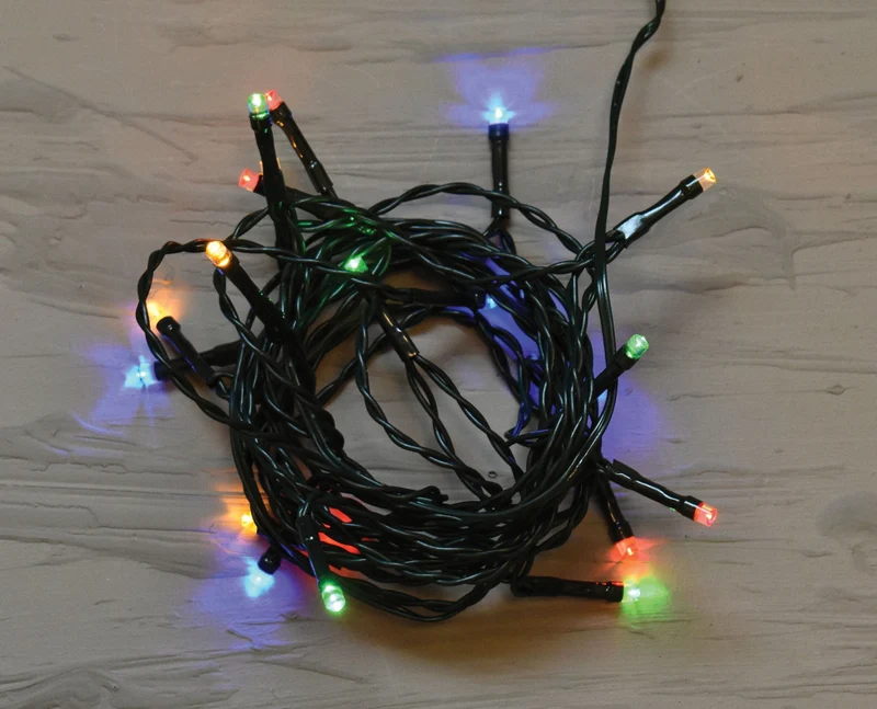 LUCI DI NATALE PER PRESEPE CATENA CON 20 LED MULTICOLOR
