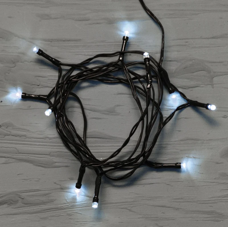 LUCI DI NATALE PER PRESEPE CATENA CON 10 LED BIANCO FREDDO