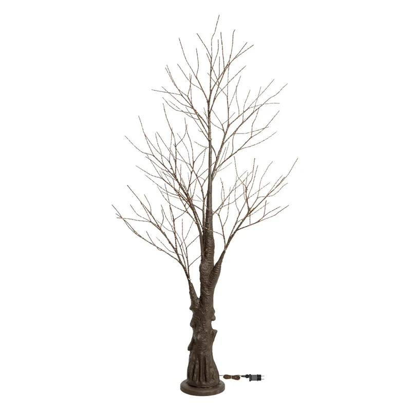 ALBERO LUMINOSO CON 1200 LED BIANCO CALDO H240CM