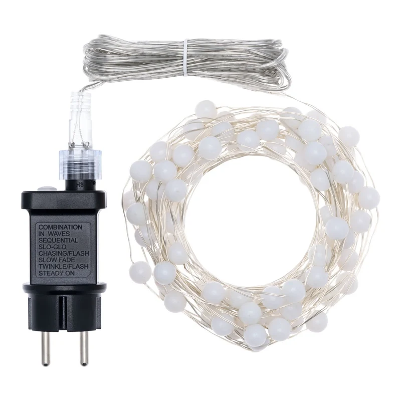 LUCI DI NATALE MINISFERE 100 LED MULTICOLOR 1000CM