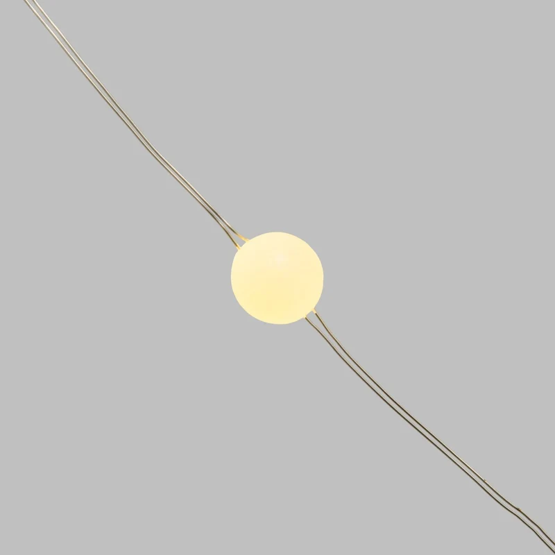 LUCI DI NATALE MINISFERE 100 LED BIANCO CALDO 1000CM