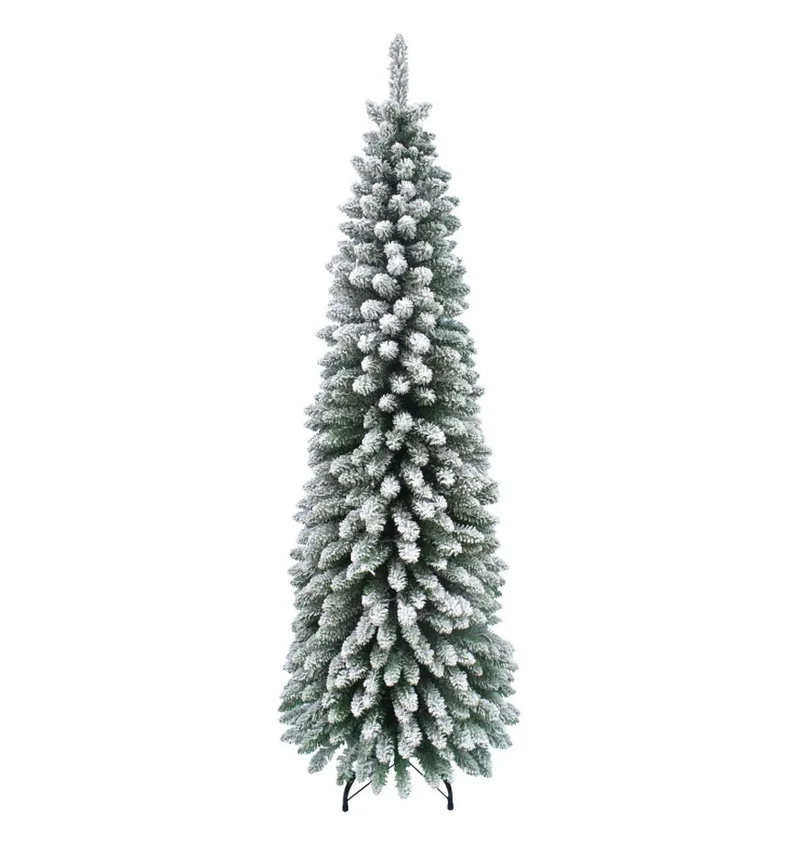ALBERO DI NATALE 180CM SLIM TOSCANA INNEVATO