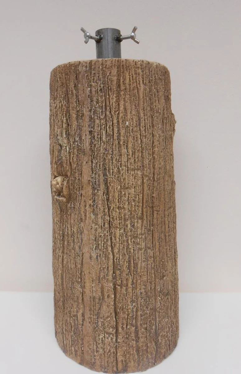 BASE TRONCO PER ALBERO DI NATALE EFFETTO LEGNO 23X23X52CM