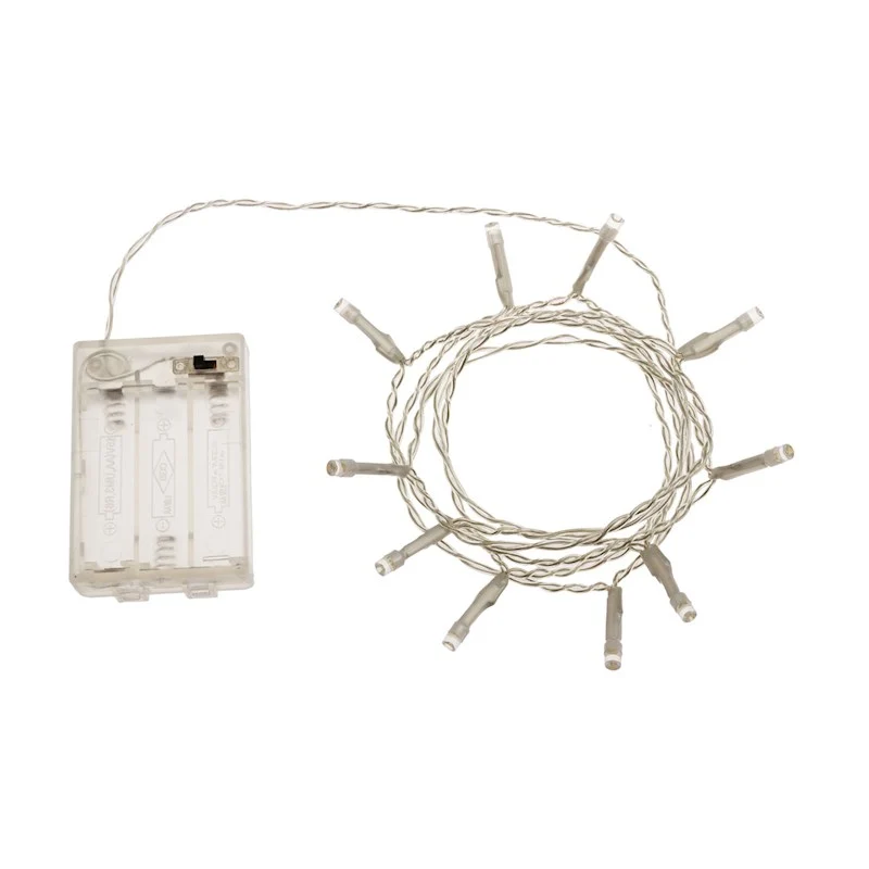CATENA CON 10 LED BIANCO CALDO
