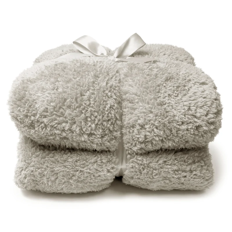 COPERTA PLAID TEDDY 150X200CM GRIGIA