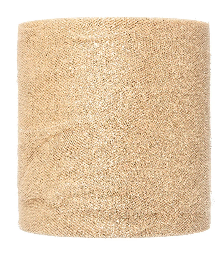 ROTOLO TULLE SPARKLING ORO 12,5XMT.100
