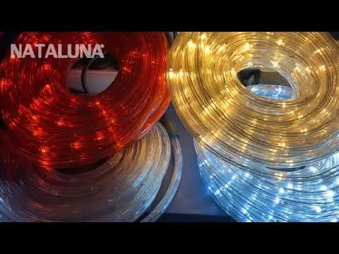 TUBO 480 LED BIANCO CALDO 8 GIOCHI DI LUCE 20 METRI